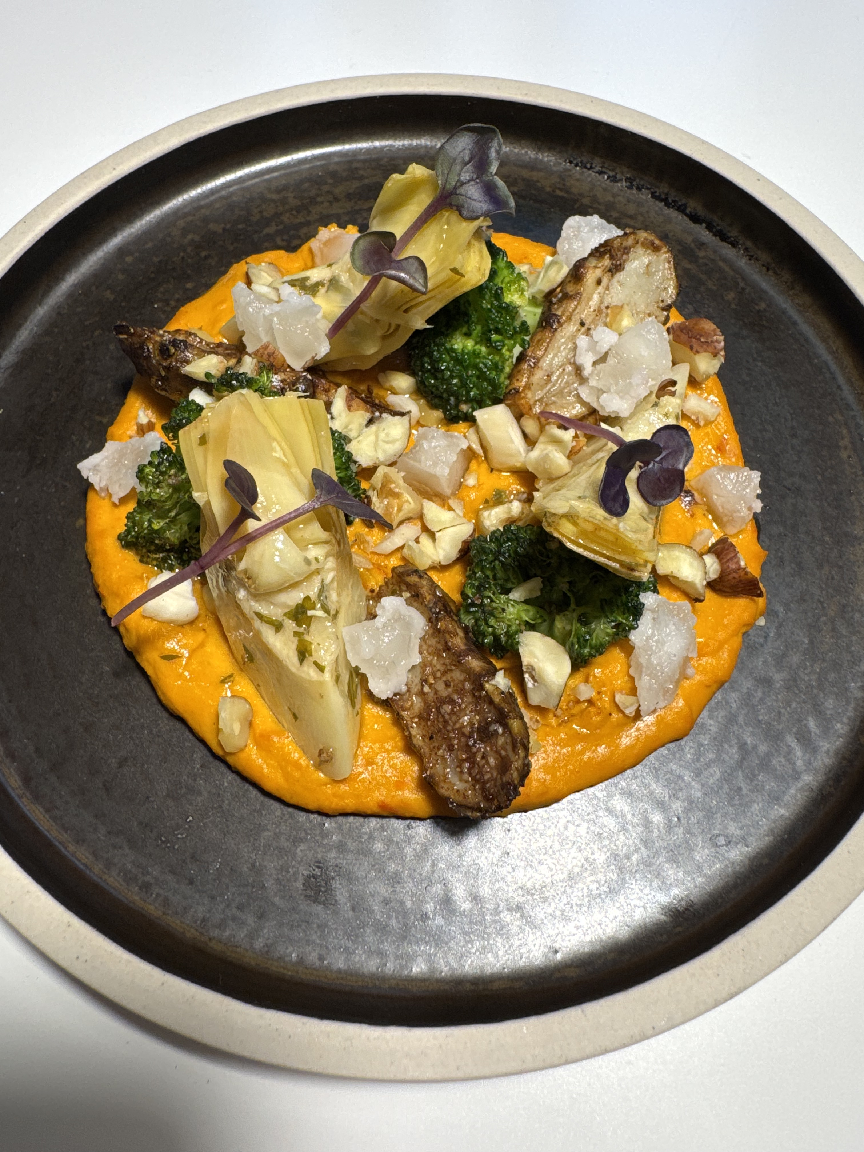 Plant-based salmon dish